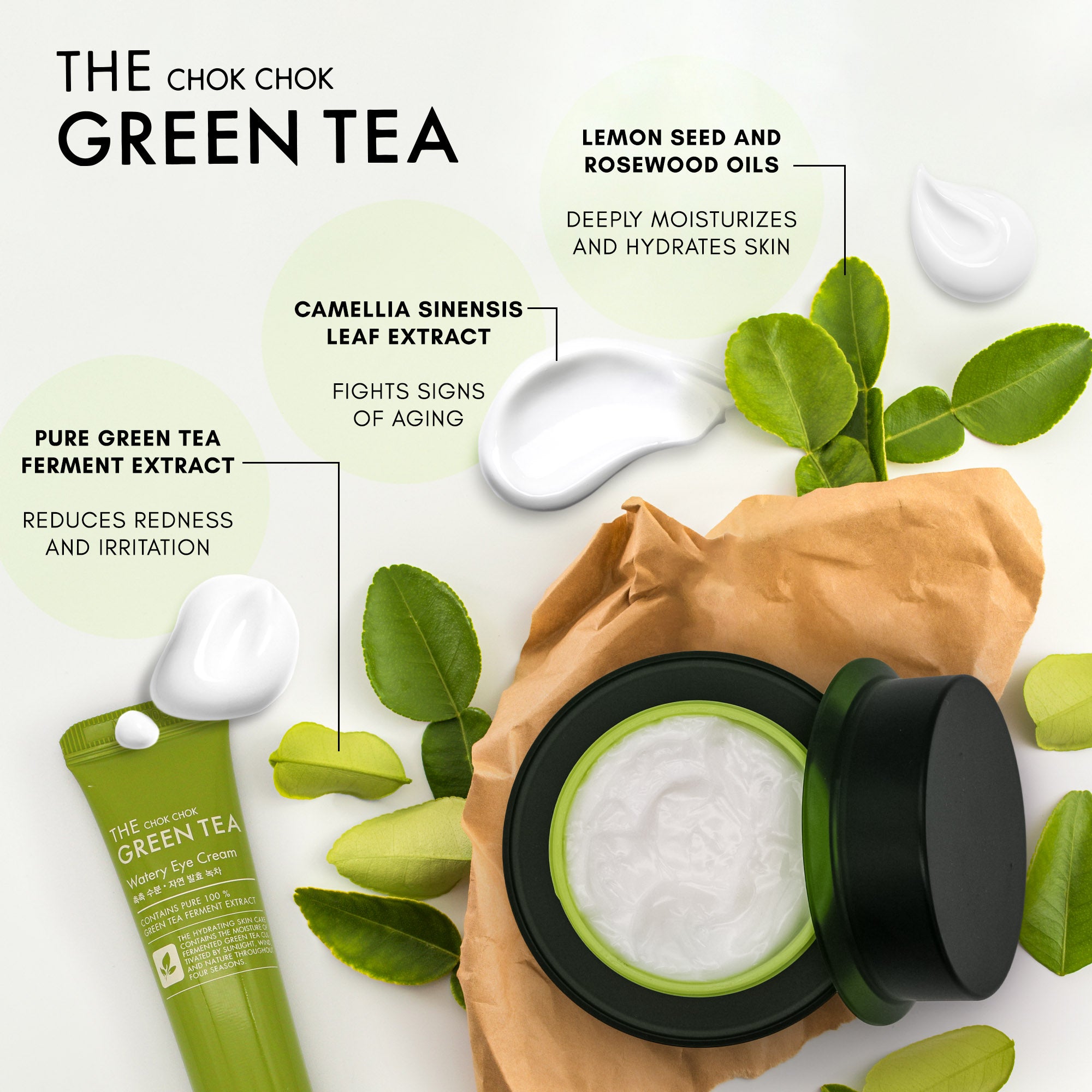 TONYMOLY The CHOK CHOK green tea watery essence 55ml | Korean Skin Care