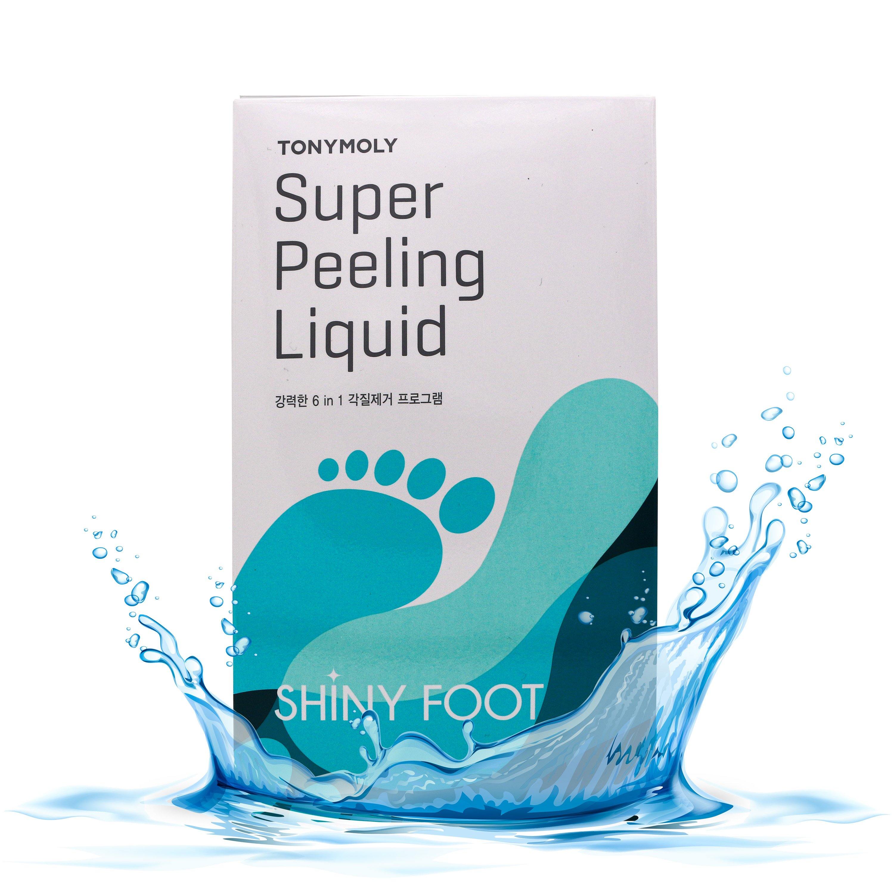 TONYMOLY Shiny Foot Super Peeling Liquid - Peeling Foot Mask -Remove Rough Calluses - TONYMOLY OFFICIAL