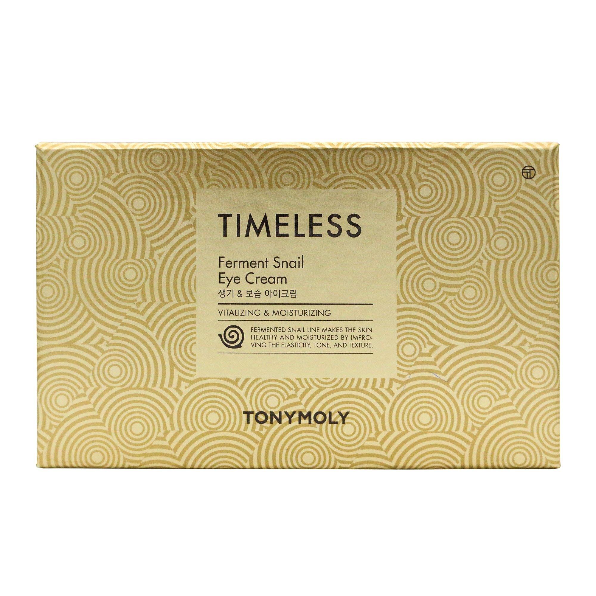 TONYMOLY Timeless Ferment Snail Eye Cream (Includes Free 20ml Ferment Snail Toner & 20ml Ferment Snail Emulsion) - TONYMOLY OFFICIAL